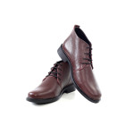 Винени мъжки боти, естествен велур - всекидневни обувки за есента и зимата N 100015066